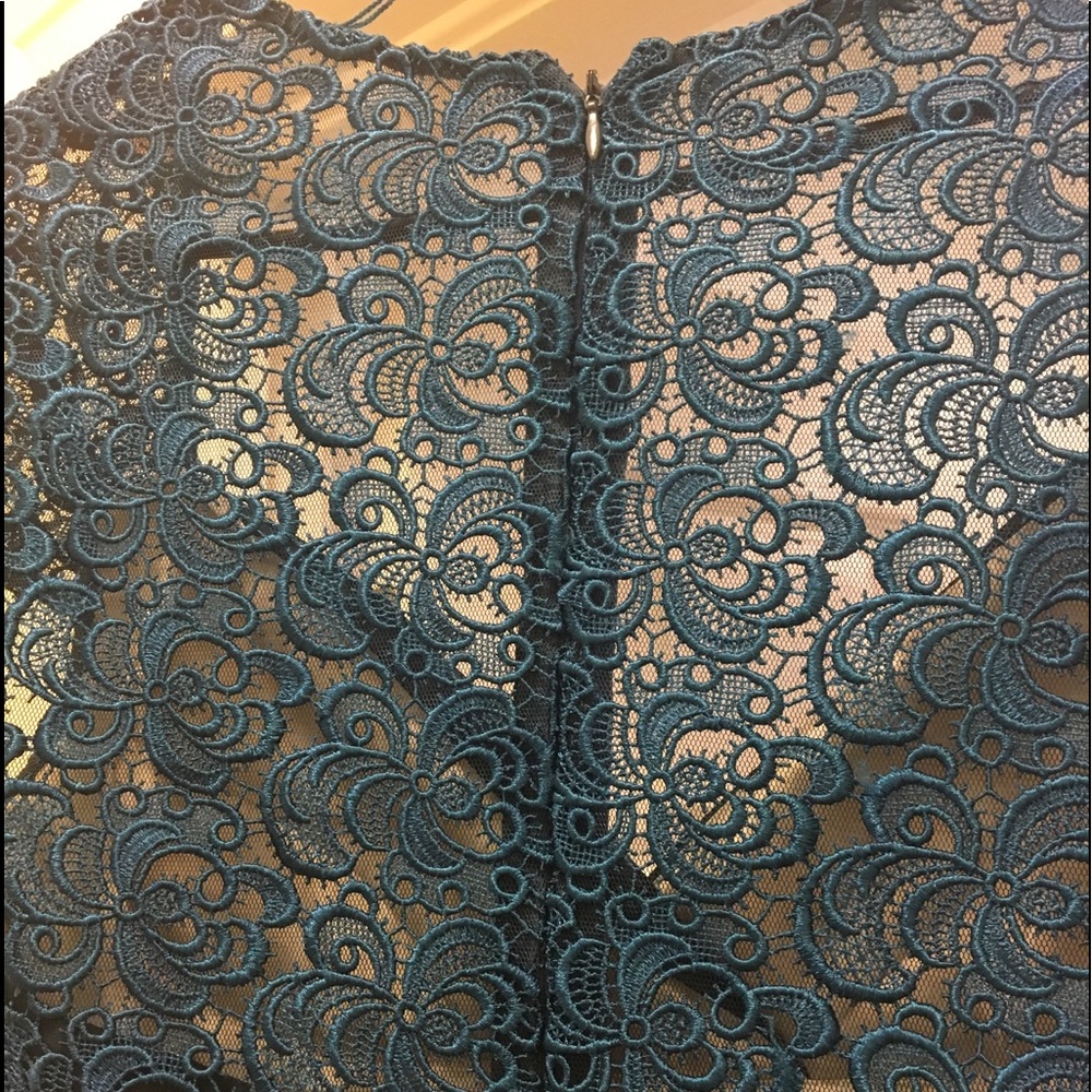 Aidan Mattox Lace Shoulder Dress Worn 1x EUC - Picture 6 of 6